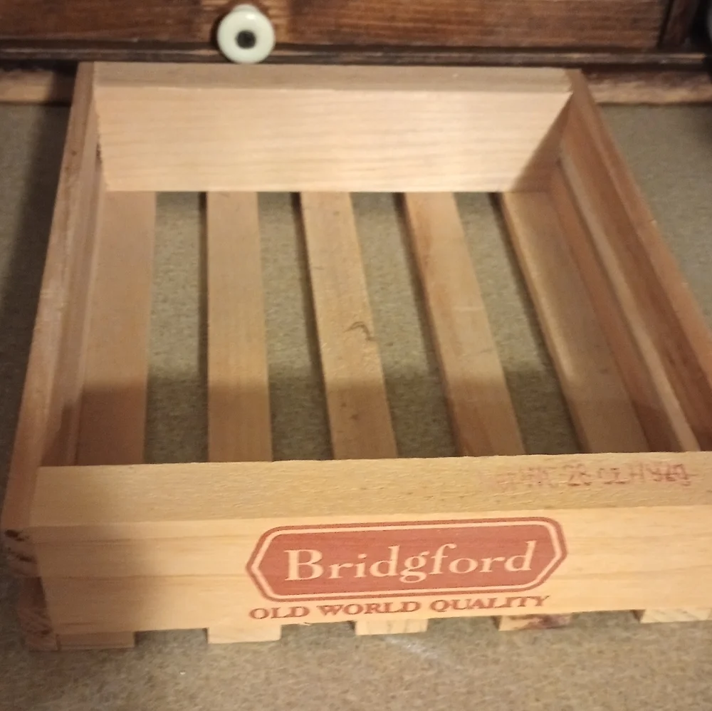 Bridgford Beef Jerky Wooden Crate